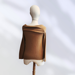 JERSEY, PULL, ajustado, de cuello barco y aplicación de hojas en lana enfieltrada