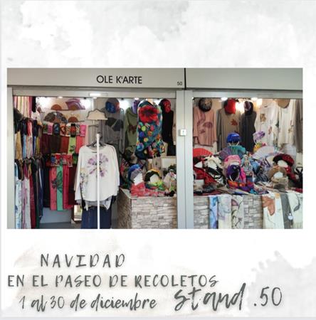Estamos en la Feria de Artesanía del Paseo de Recoletos stand 50  | Artesania Textil