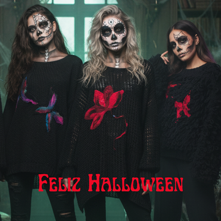 Noche de Halloween entre calados, risas y artesanía | Artesania Textil