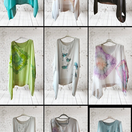 Túnicas de seda pintadas a mano: ligeras, elegantes y listas para viajar | Artesania Textil