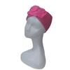 TURBANTE tipo cinta de color fucsia con flor rosa  de lana fieltro | 2304 | Artesania Textil