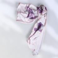 FULAR, en Seda satén, color rosa palo, dibujo flor pintado a mano | 1927 | Artesania Textil