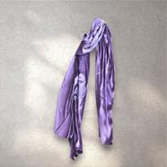 FULAR, en Seda satén, color morado, dibujo flor blanco | 1923 | Artesania Textil